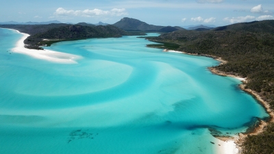 Luftaufnahme Whitehaven Beach vom Hill Inlet (Daniel Lorig)  Copyright 
Información sobre la licencia en 'Verificación de las fuentes de la imagen'